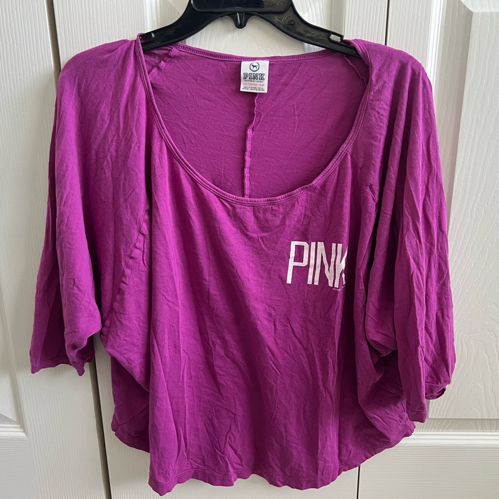 PINK Victoria's Secret Magenta Short Sleeve Tee.  Size XS